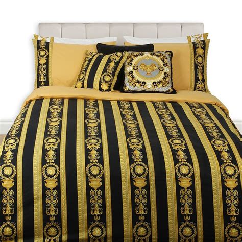 versace duvet cover black set|versace duvet cover set.